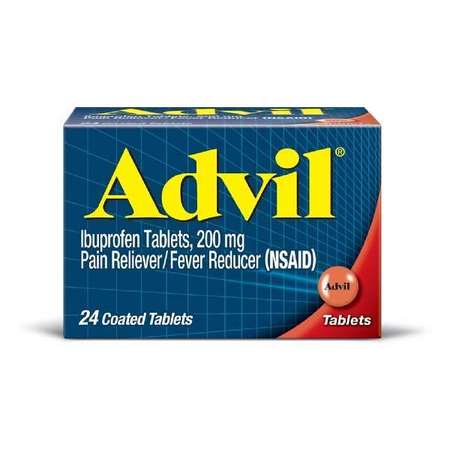 ADVIL Advil Ibuprofen Pain Reliever & Fever Reducer Tablets 24 Tablets, PK72 015020